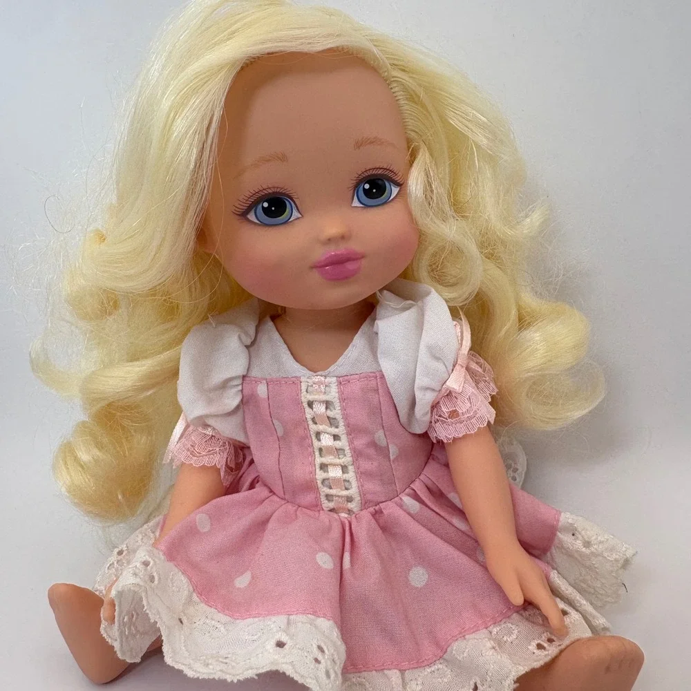 Vtg MGA Storytime Goldilocks Doll Pink Lace Dress Coquette Fairytale Kidcore